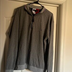 Tommy Hilfiger Men's Zip-Up Sweater in Gray
